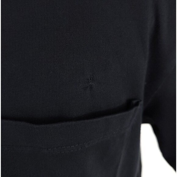 Rhude Logo Embroidered T-Shirt XS Mens Black Cotton Tee - Picture 6 of 11